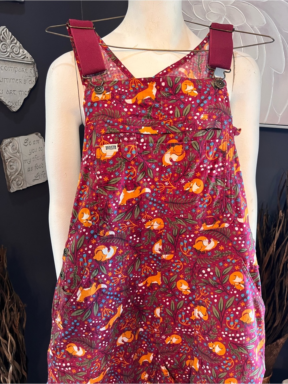 Duluth women's heirloom gardening overalls